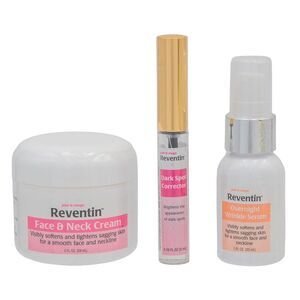 Reventin 3pc Skincare Set for Wrinkles & Dark Spots - Cream, Serum, Corrector
